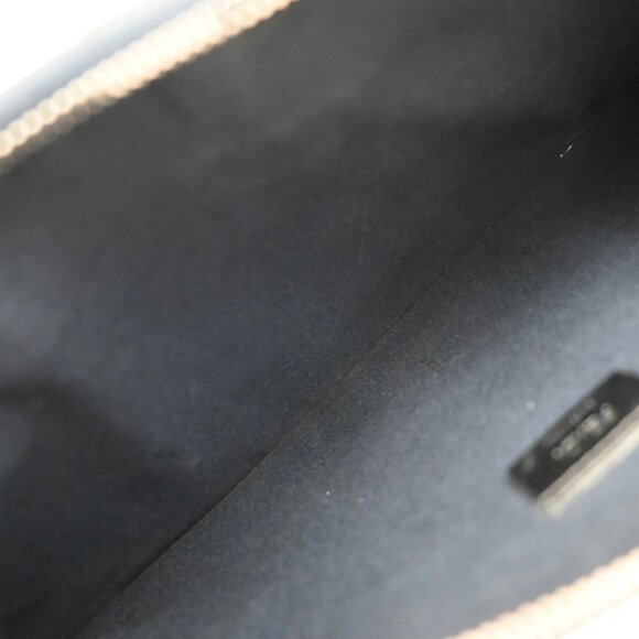 FENDI Logo Bugs Monster Clutch Hand Bag Leather Navy Blue SHW Italy 67KA952 - Picture 13 of 15